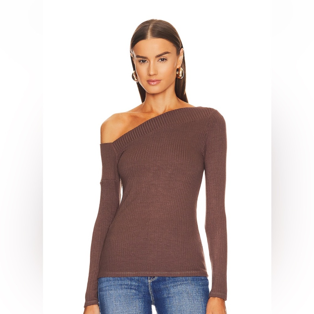 New Michael Lauren Off Shoulder Brownie Small